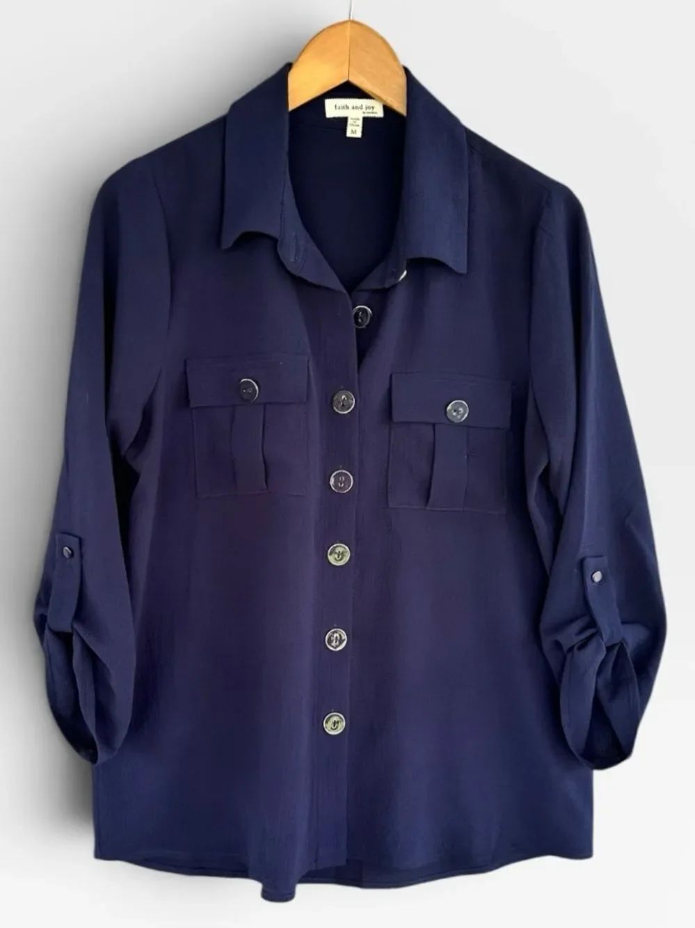 🎉5 for $45🎉 Faith and joy top blouse shirt size M